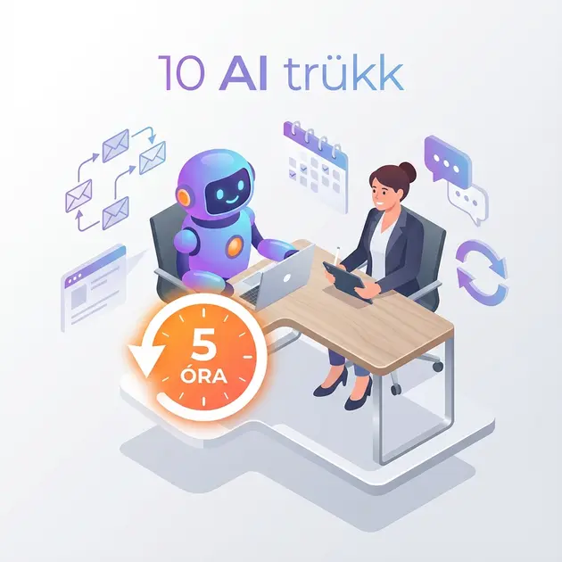 AI a kisvállalkozásban 2026: 10 gyakorlati példa, ami heti 5 órát spórol