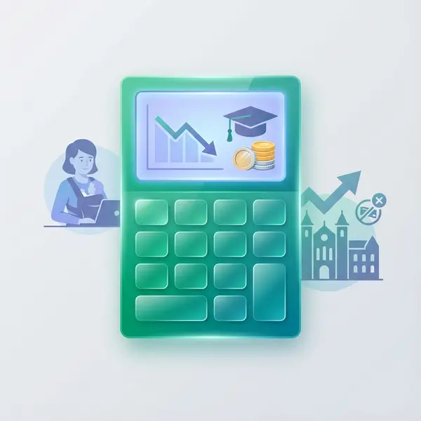 Diákhitel Kalkulátor 2026 - Törlesztés és Családi Kedvezmények számítása