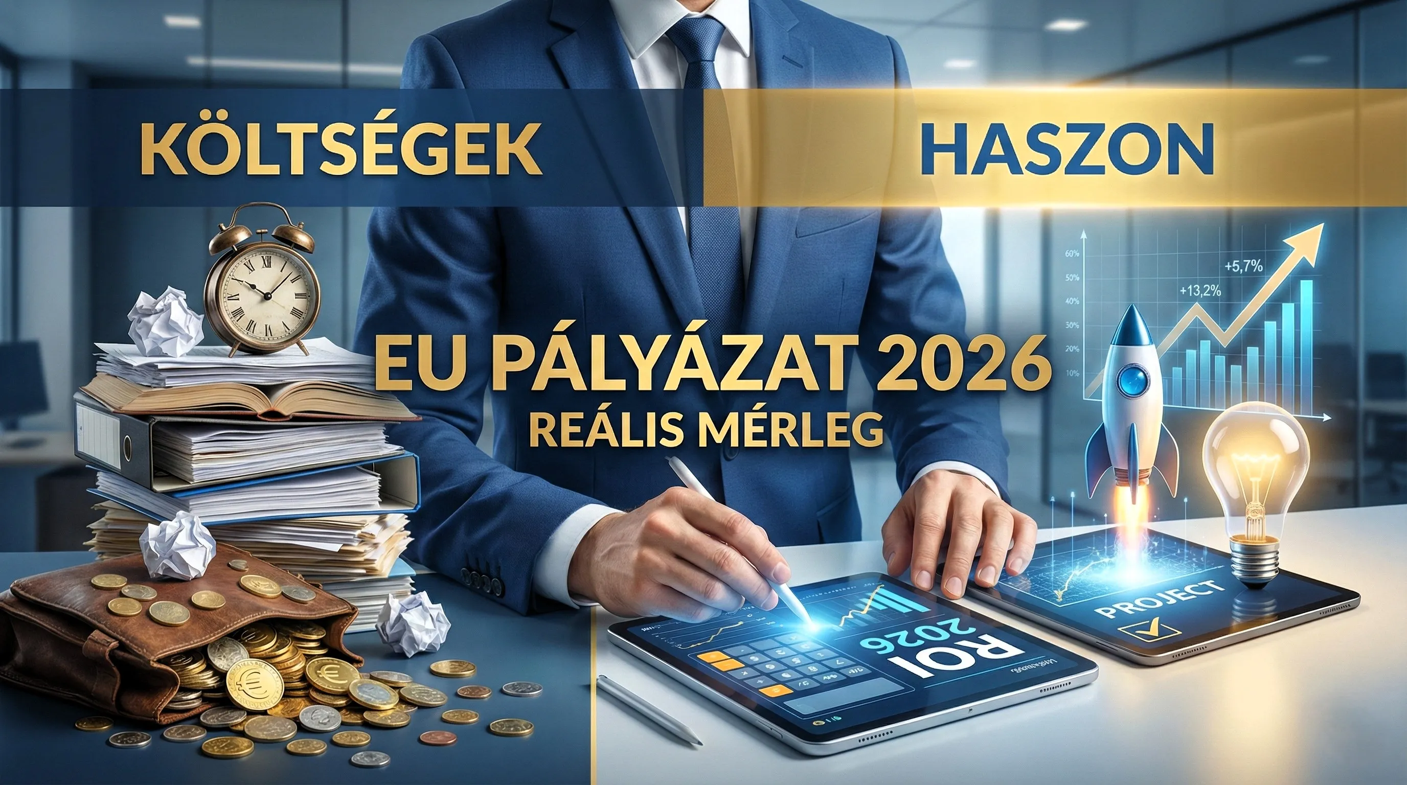 EU-s pályázat 2026: megéri jelentkezni? – Reális költség-haszon elemzés