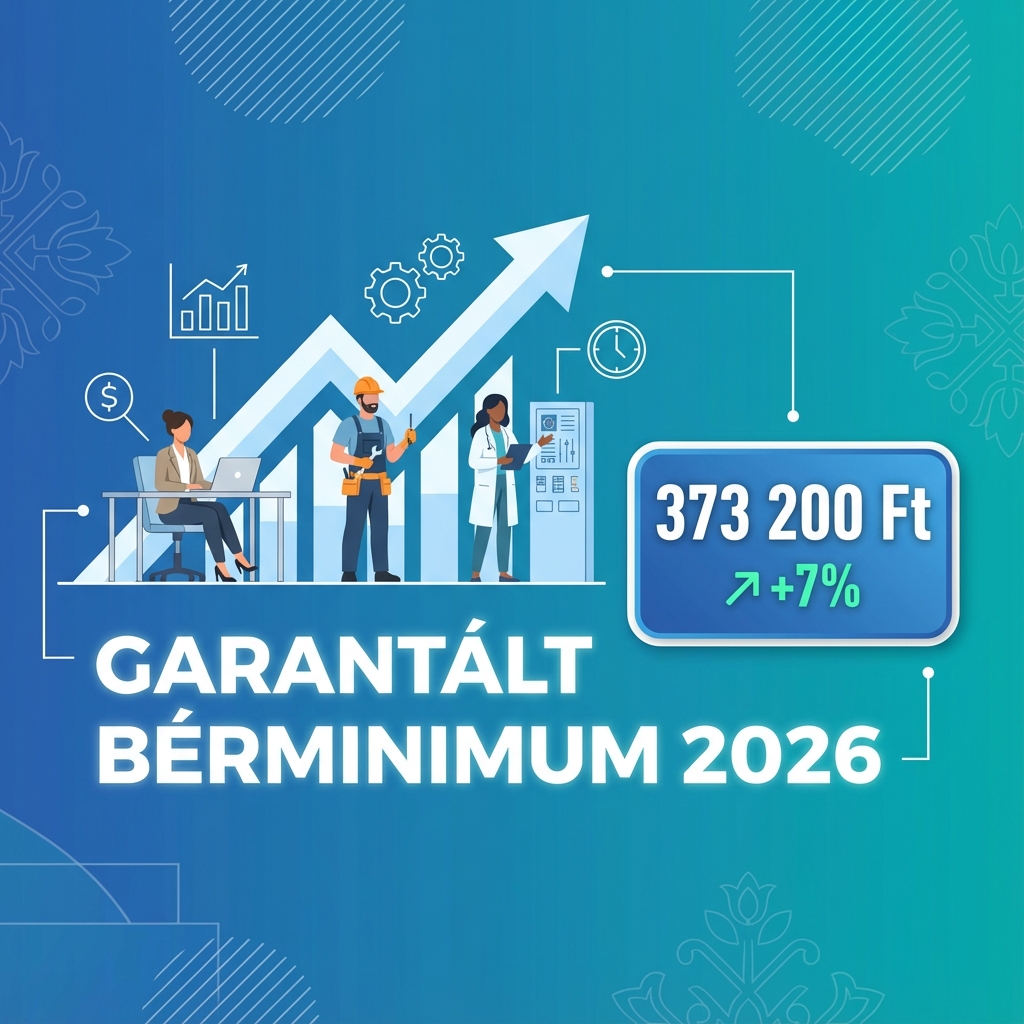Garantált Bérminimum 2026 – 373 200 Ft bruttó