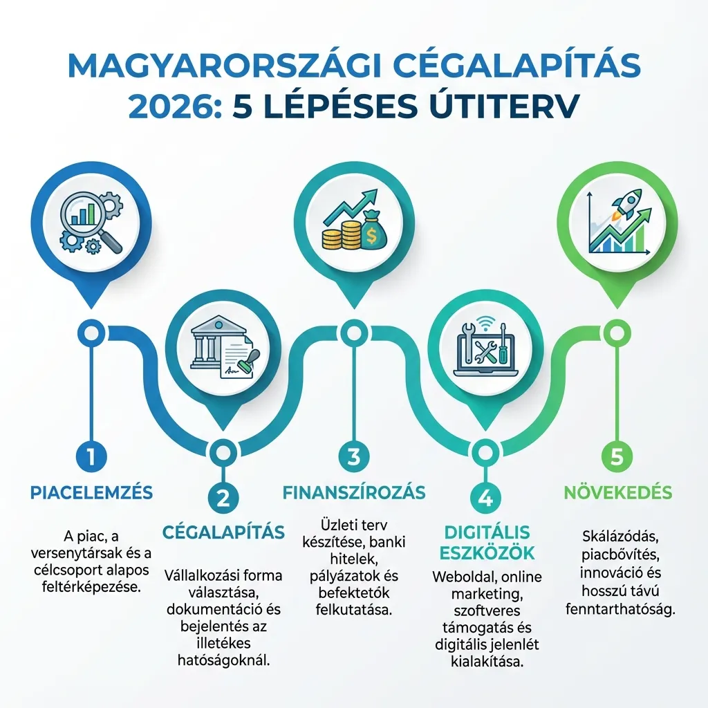 A sikeres vállalkozásindítás 5 lépése Vállalkozás indítás útmutató - 5 lépés